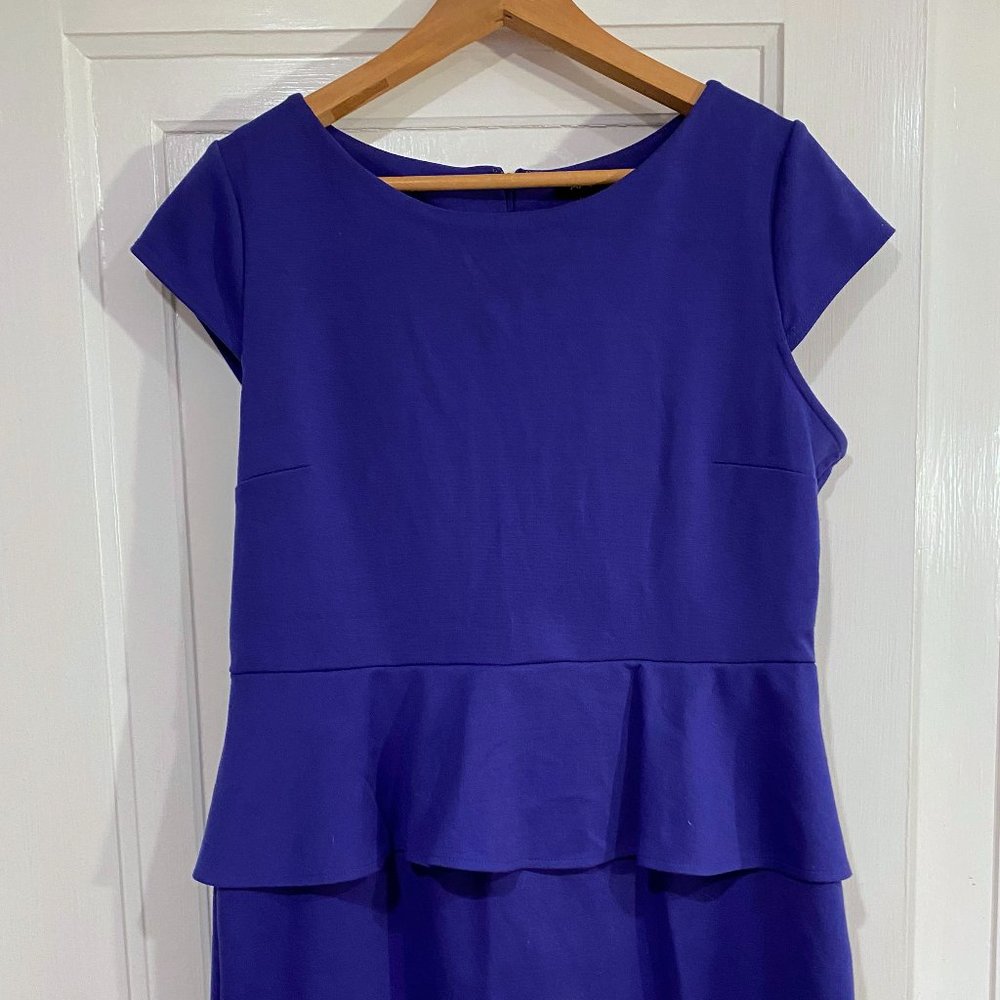 Purple Peplum Dress
